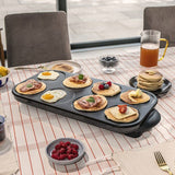 Maxi crepes party - LIVOO - DOC186G - 1500 W - 8 mini crepes Ř 12 cm - Revetement antiadhésif - Noir