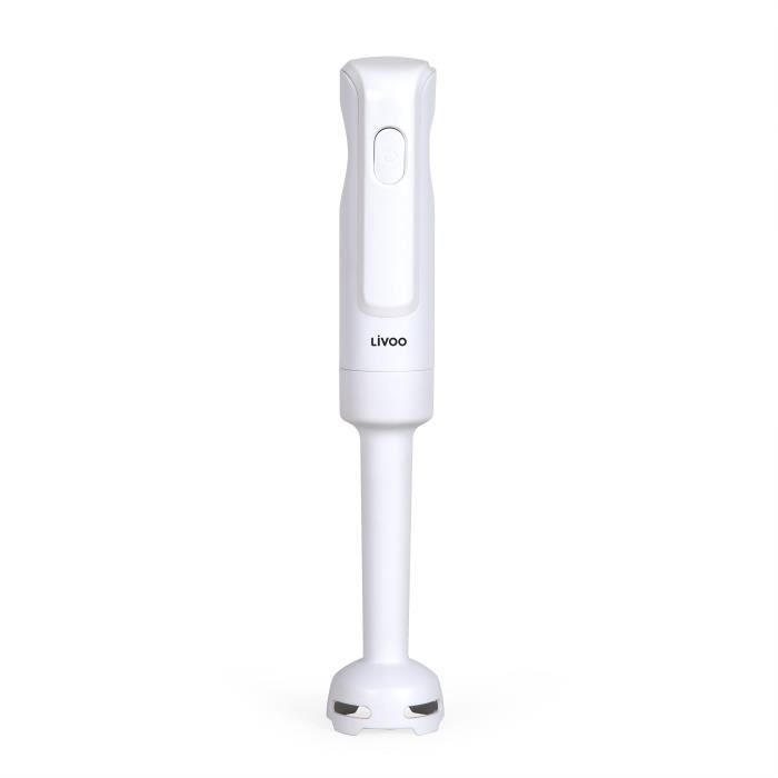 Hand blender - LIVOO - 300 W - 2 stainless steel blades - 1 speed - 19,000 rpm - White