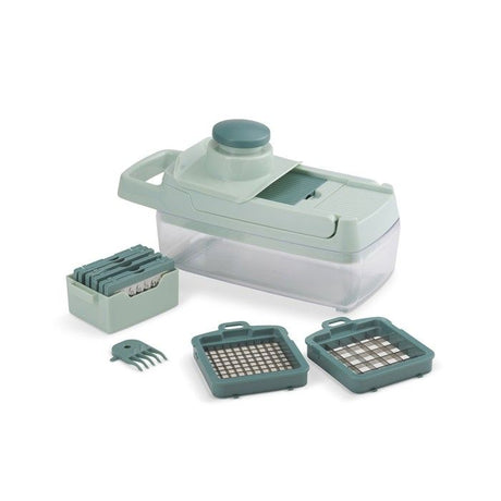 Mandoline multifonction - LIVOO - MEN435 - 8 lames acier inoxydable - Bac de récupération 1,5 L - Compatible lave-vaisselle