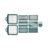 Mandoline multifonction - LIVOO - MEN435 - 8 lames acier inoxydable - Bac de récupération 1,5 L - Compatible lave-vaisselle