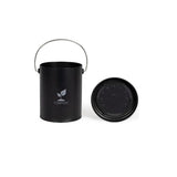 Seau a compost de cuisine - LIVOO - MES154N - 6 L - Ř18 cm - Hauteur 23 cm - Corps et couvercle en métal - Filtre charbon