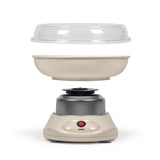 Machine a barbe a papa - LIVOO - DOM468C - 450W - Cuve et couvercle amovibles - Cuillere doseuse et 10 sticks en bambou inclus