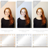 Miroir de maquillage Hollywood - LIVOO - DOS207 - 56 x 44 cm - 15 LEDs - 3 modes lumineux - Blanc