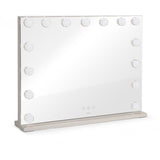 Miroir de maquillage Hollywood - LIVOO - DOS207 - 56 x 44 cm - 15 LEDs - 3 modes lumineux - Blanc