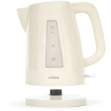 Bouilloire - LIVOO - DOD184C - 2200 W - 1,7 L - Socle 360° - Blanc cassé