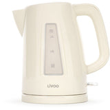 Bouilloire - LIVOO - DOD184C - 2200 W - 1,7 L - Socle 360° - Blanc cassé