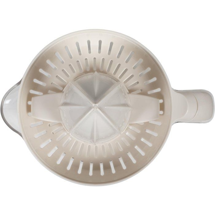 Presse-agrumes électrique - LIVOO - DOD131C - 25 W - 1 grand cône et 1 petit cône - 700 ml - Blanc cassé