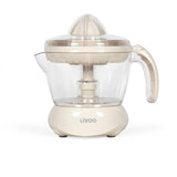 Presse-agrumes électrique - LIVOO - DOD131C - 25 W - 1 grand cône et 1 petit cône - 700 ml - Blanc cassé