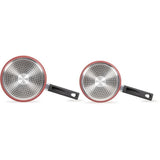 Set de 2 casseroles - LIVOO - MEP154R - Antiadhésif sans PFOA - Manche silicone - Tous feux