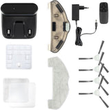 Aspirateur Robot laveur connecté - LIVOO - DOH145 WASH'UP - 1000 Pa - 70 min - 2 réservoirs - Noir