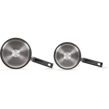 Set de 2 casseroles - LIVOO - MEP154N - Antiadhésif sans PFOA - Manche silicone - Tous feux