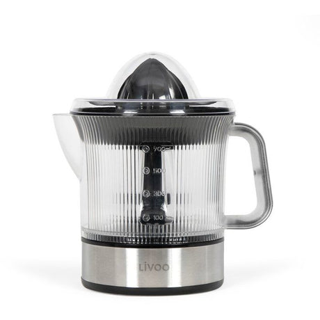 Presse-agrumes électrique - LIVOO - DOD210 - 40 W - 1 grand cône et 1 petit cône - Inox / Noir
