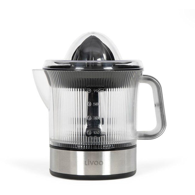 Presse-agrumes électrique - LIVOO - DOD210 - 40 W - 1 grand cône et 1 petit cône - Inox / Noir