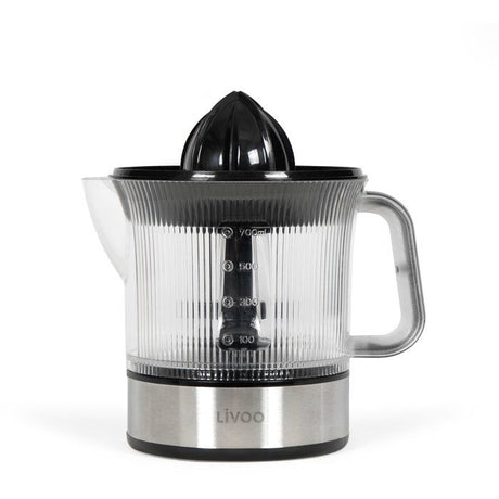 Presse-agrumes électrique - LIVOO - DOD210 - 40 W - 1 grand cône et 1 petit cône - Inox / Noir