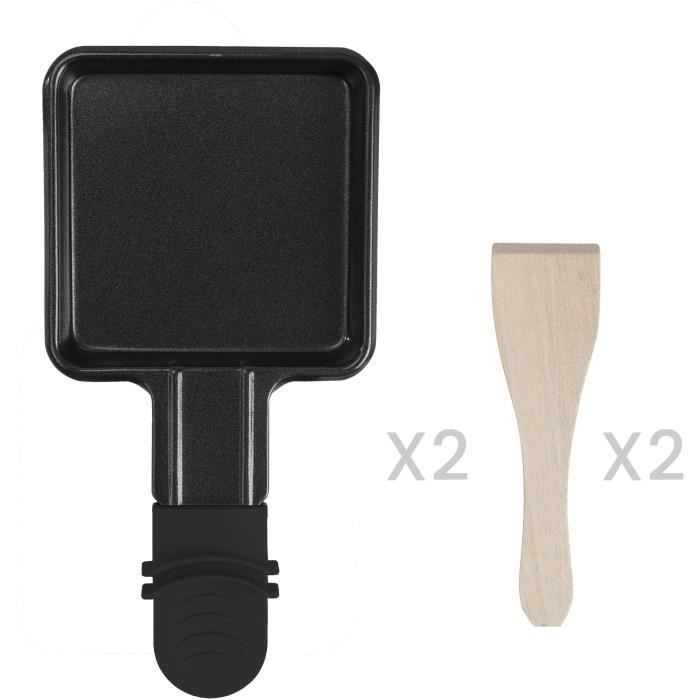 Appareil a raclette 2 personnes - LIVOO - DOC156N - 350W - 2 personnes - Plateau amovible en granite - Bouton on/off