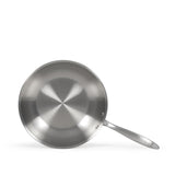 Wok en acier inoxydable - LIVOO - MEP162 - Ř 28 cm - Acier inoxydable - Tous feux dont induction et four - Made in France