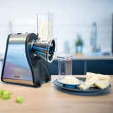 R‚pe Èlectrique multifonction - LIVOO - 200 W - 1 bouton de fonctionnement - Noir / inox