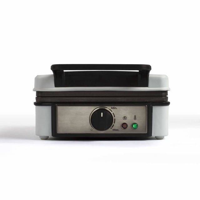 Gaufrier avec thermostat ajustable - LIVOO - DOP206 - 1200W - 2 gaufres - Antiadhésif - Surface 14,5 x 17,5 cm - Témoins lumineux
