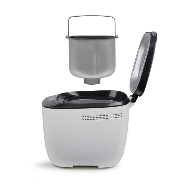 Machine a pain - LIVOO - DOP218 - 550W - 12 programmes - Cuve amovible en aluminium - Ecran LCD - 3 accesssoires inclus