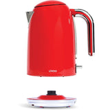Bouilloire rétro - LIVOO - DOD180R - 2200 W - 1,7 L - Socle 360° - Rouge