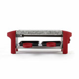 Appareil a raclette LIVOO DOC156RC - 2 personnes - 350W - Plateau en granite - Rouge chili