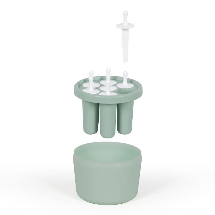 Sorbetiere - LIVOO - DOM461 - 12W - 1L - Cuve aluminium - Pâle de mélange, moule pour 7 glaces, 7 bâtonnets inclus
