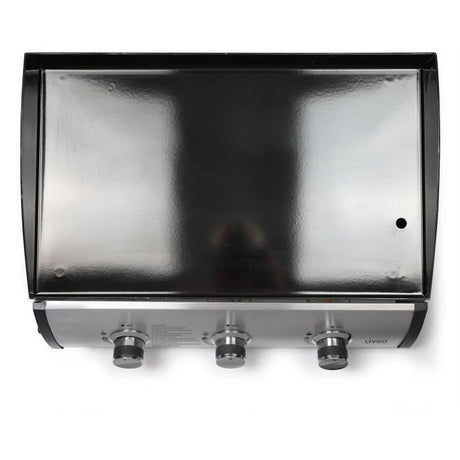 Plancha gaz - LIVOO - 3 bruleurs - 61 x 38 cm - DOC277