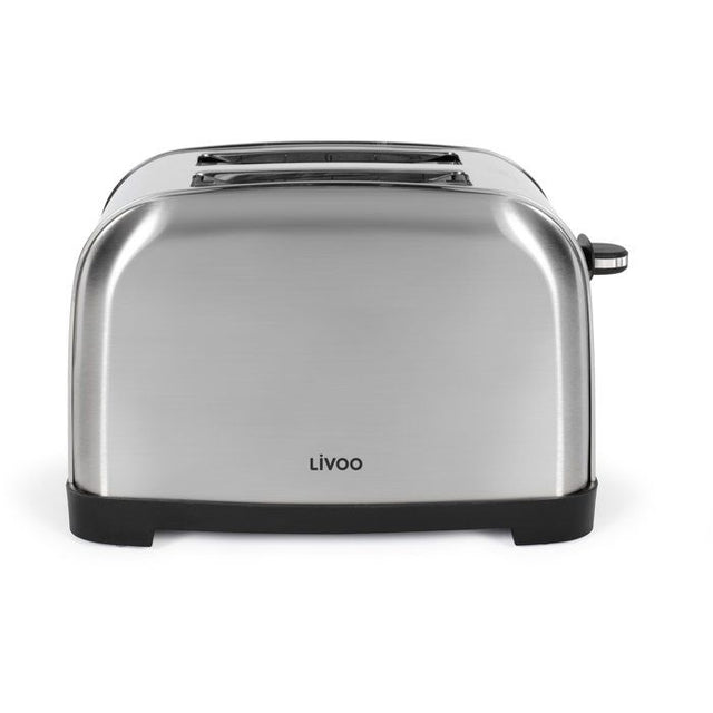 Grille-pain 2 fentes - LIVOO - DOD196 - 850 W - Thermostat réglable : 7 niveaux - Acier inoxydable