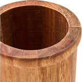 Set de 4 ustensiles - LIVOO - MES153 - Pot et ustensiles acacia FSC - En silicone 31 cm - Pot 15 x 12 cm