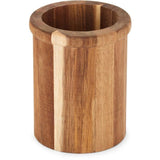 Set de 4 ustensiles avec pot - LIVOO - MES153G - Pot et ustensiles acacia FSC - En silicone 31 cm - Pot 15 sx 12 cm