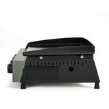 Plancha gaz - LIVOO - DOC325 - 83,5 x 47 x 24 cm - 4 brűleurs - Vert / Noir