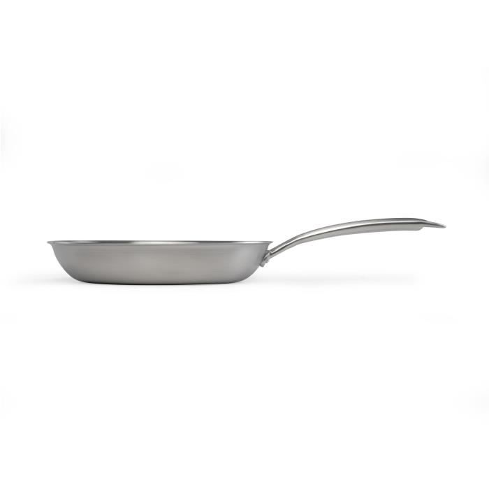 Poele Acier inoxydable 18/10 Triply Brigade 20 cm - LIVOO - MEP157 - Tous feux dont induction - Made in France