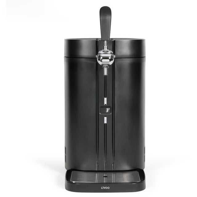 Tireuse a biere - LIVOO - DOM511 - 60W - Pour fűts de 5L auto-pressurisés - Conservation 30j - 3 a 12°C - Plateau égouttoir amovible
