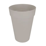 ELHO Pot de fleurs Loft Urban rond Haut - Ř 34 x H 45 cm - Extérieur - 100% recyclé - Gris