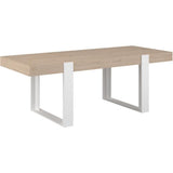 Table a manger - LOFT - Rectangulaire - Chene / Blanc - 8 personnes - 223,9 x 93 x 78,6 - PARISOT