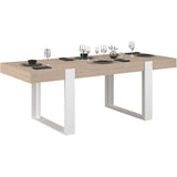 Table a manger - LOFT - Rectangulaire - Chene / Blanc - 8 personnes - 223,9 x 93 x 78,6 - PARISOT
