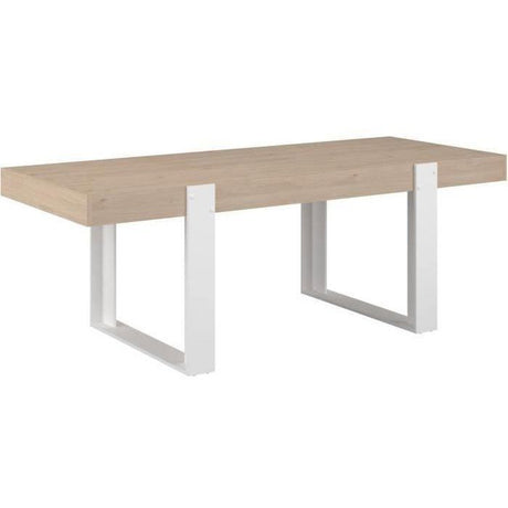 Table a manger - LOFT - Rectangulaire - Chene / Blanc - 8 personnes - 223,9 x 93 x 78,6 - PARISOT