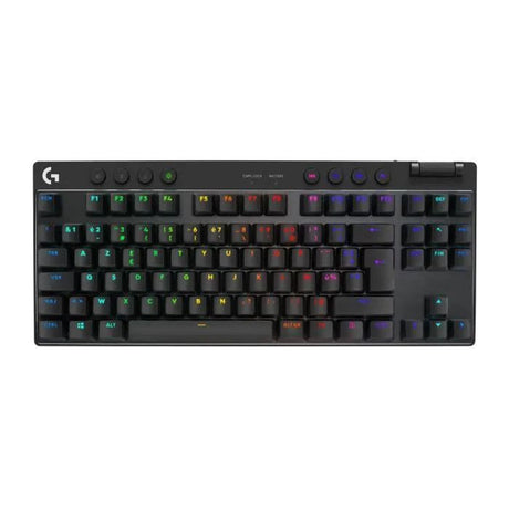 Clavier gamer - Sans fil - Logitech G  Pro X TKL Lightspeed - AZERTY - Mécanique - Rétroéclairé - Noir
