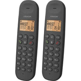Téléphone fixe sans fil - LOGICOM - DECT ILOA 255T DUO - Noir - Avec répondeur