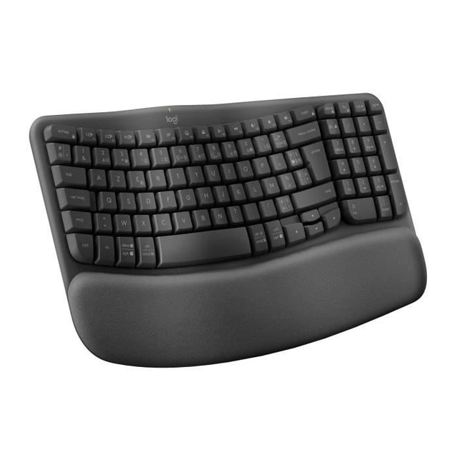 Clavier - Sans fil - Logitech - Wave Keys - AZERTY - Ergonomique - Repose poignets