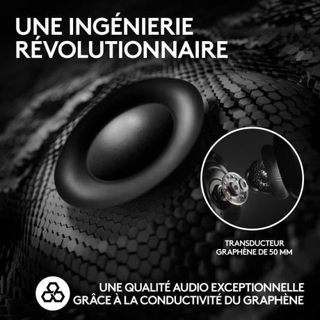 Casque gamer - Sans fil - Logitech G - Lightspeed - Rose