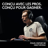 Casque gamer - Sans fil - Logitech G - Lightspeed - Rose