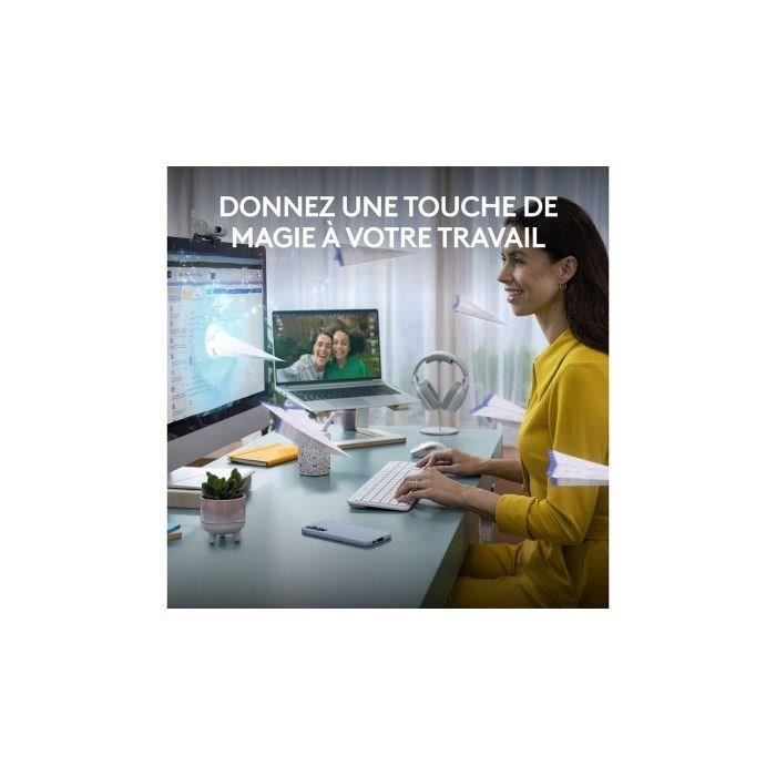 Ensemble Clavier Souris - Sans fil - Logitech - MK950 Signature - AZERTY - Blanc