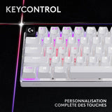 Clavier gamer - Sans fil - Logitech G - G Pro X 60 - Lightspeed - Blanc