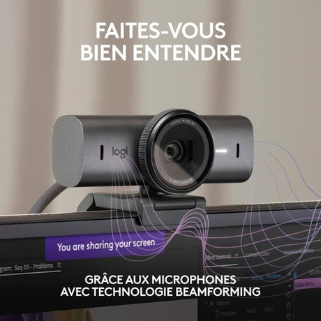 Webcam - Filaire - Logitech - MX Brio - Graphite