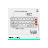Ensemble Clavier Souris - Sans fil - Logitech - Pop Icon - AZERTY - Blanc