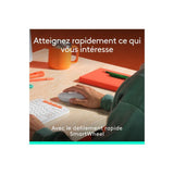 Ensemble Clavier Souris - Sans fil - Logitech - Pop Icon - AZERTY - Blanc