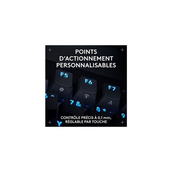 Clavier gamer - Filaire - Logitech G - Pro X TKL Rapid - AZERTY - Noir