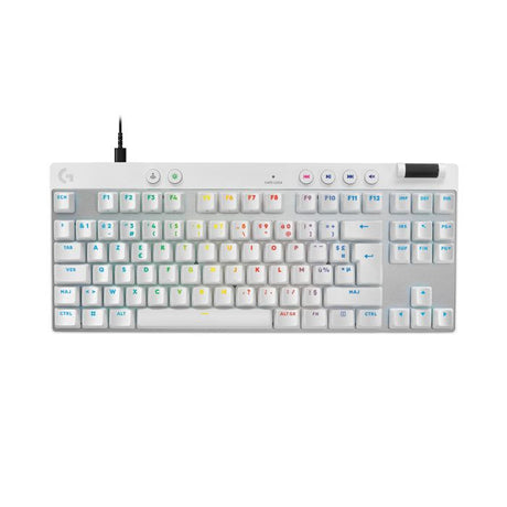 Clavier gamer - Filaire - Logitech G - Pro X TKL Rapid - AZERTY - Blanc