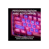 Clavier gamer - Filaire - Logitech G - Pro X TKL Rapid - AZERTY - Rose